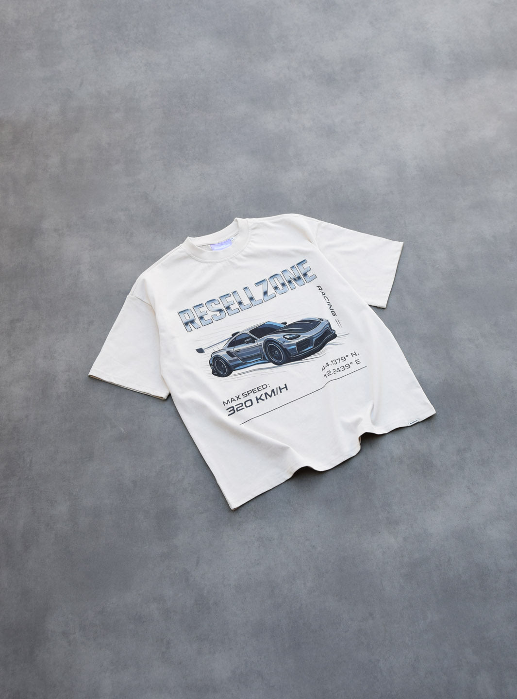 ResellZone Racing Division T-Shirt Washed Cream
