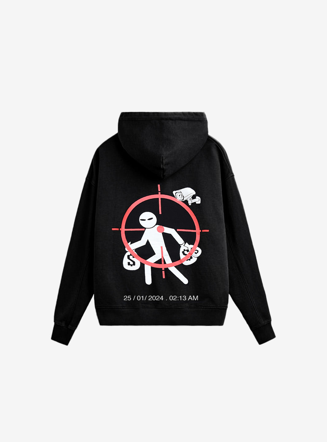 ResellZone Robbery Vision Black Hoodie