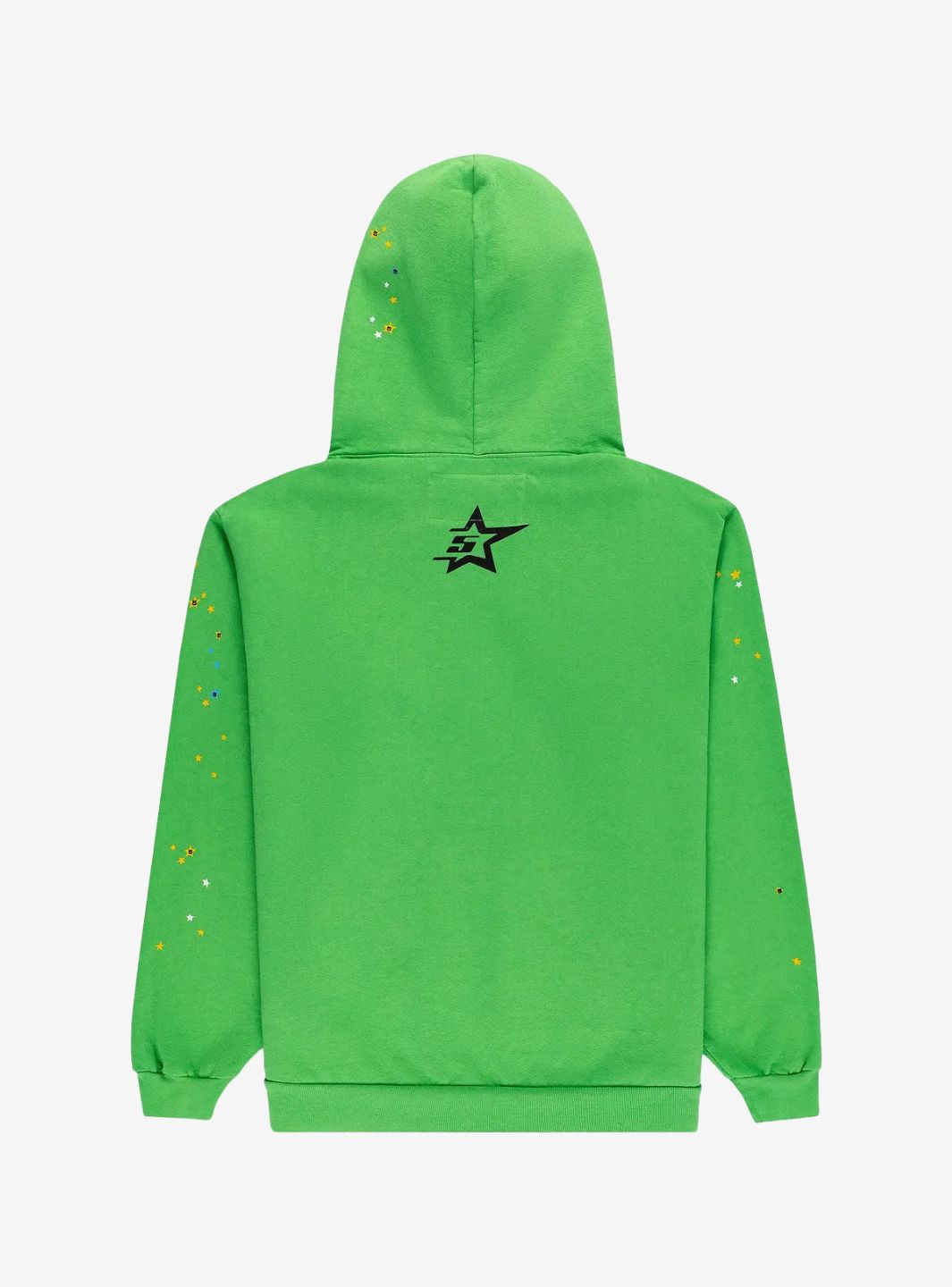 Sp5der Punk V2 Rhinestone Hoodie Bright Green