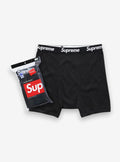Supreme Hanes Boxer Briefs Black Pack of 1