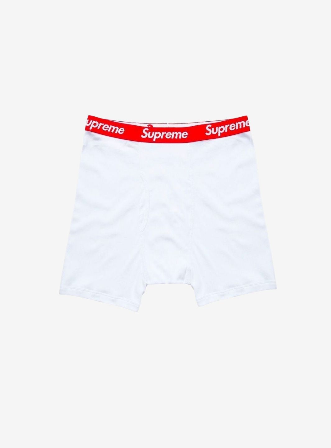 Supreme Hanes Boxer Briefs White Pack of 1
