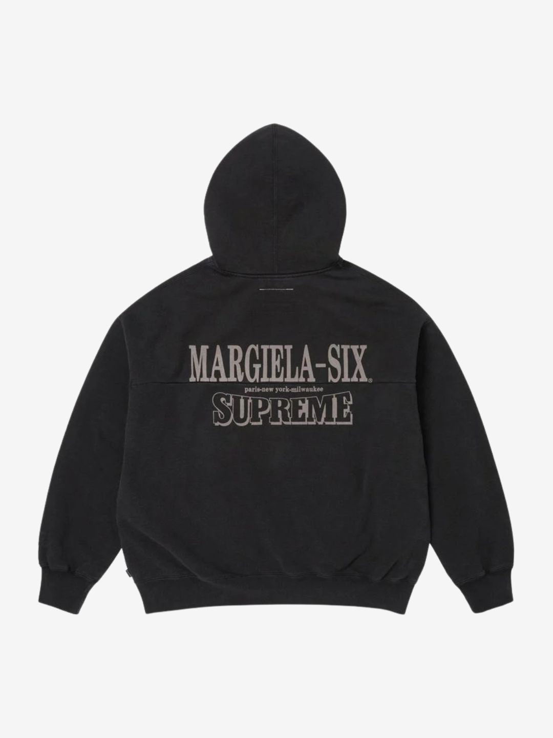 Supreme MM6 Maison Margiela Eagle Zip Up Hooded Sweatshirt Black