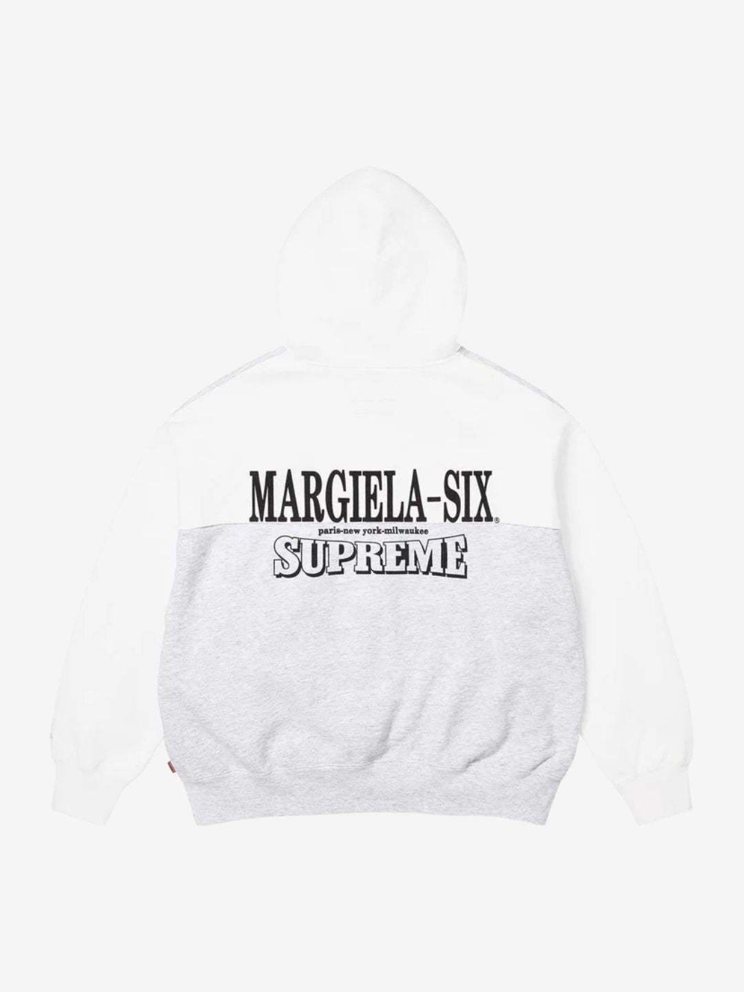 Supreme MM6 Maison Margiela Eagle Zip Up Hooded Sweatshirt White