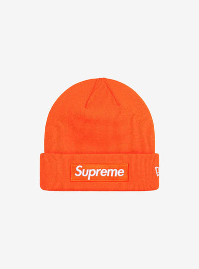 Supreme New Era Box Logo Beanie Dark Orange (FW24)