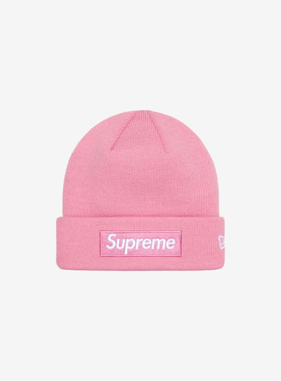 Supreme New Era Box Logo Beanie Dusty Pink (FW24)