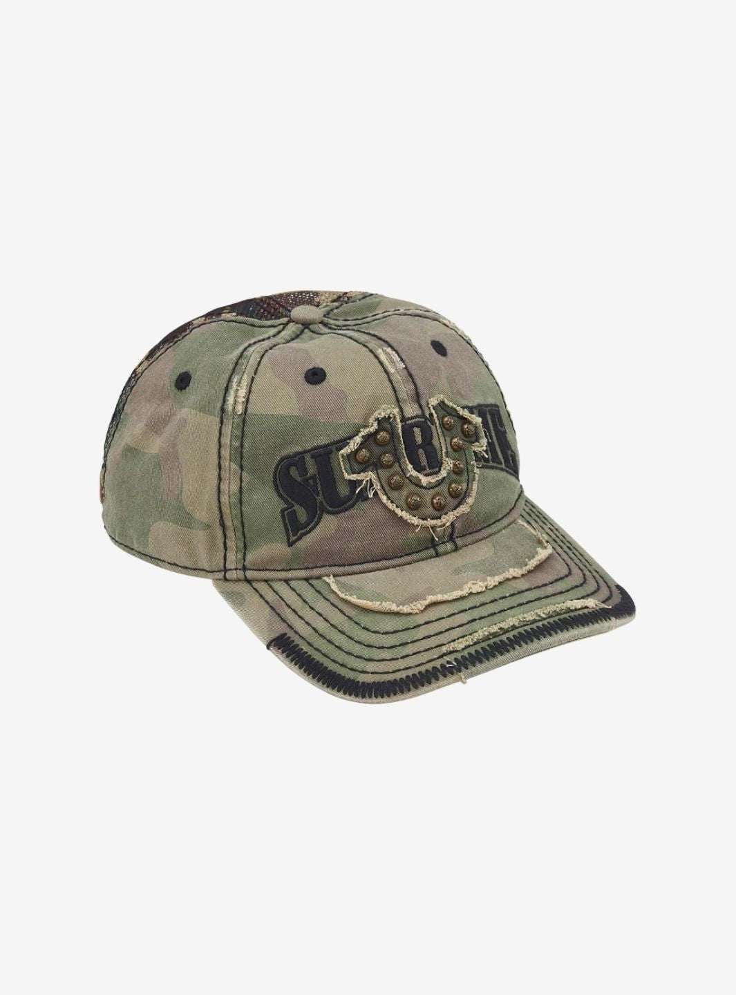 Supreme True Religion Mesh Back 6-Panel Olive Camo