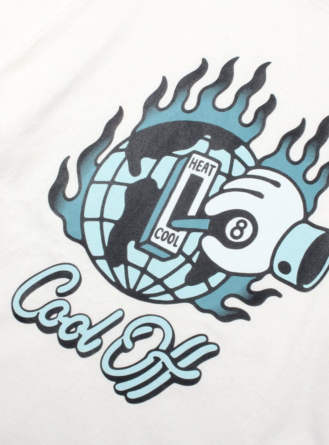 Tee Library What Life is Cool Off Kimono Boxy T-Shirt White