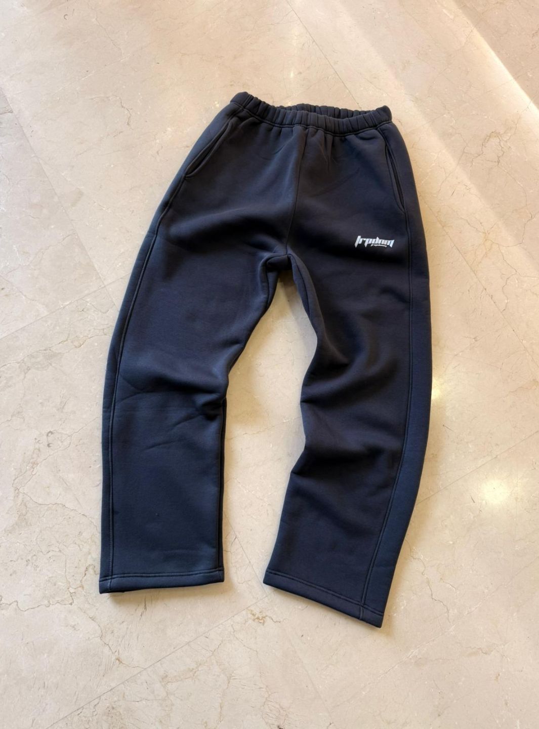 Trap Denim Baggy Sweatpants Dark Grey