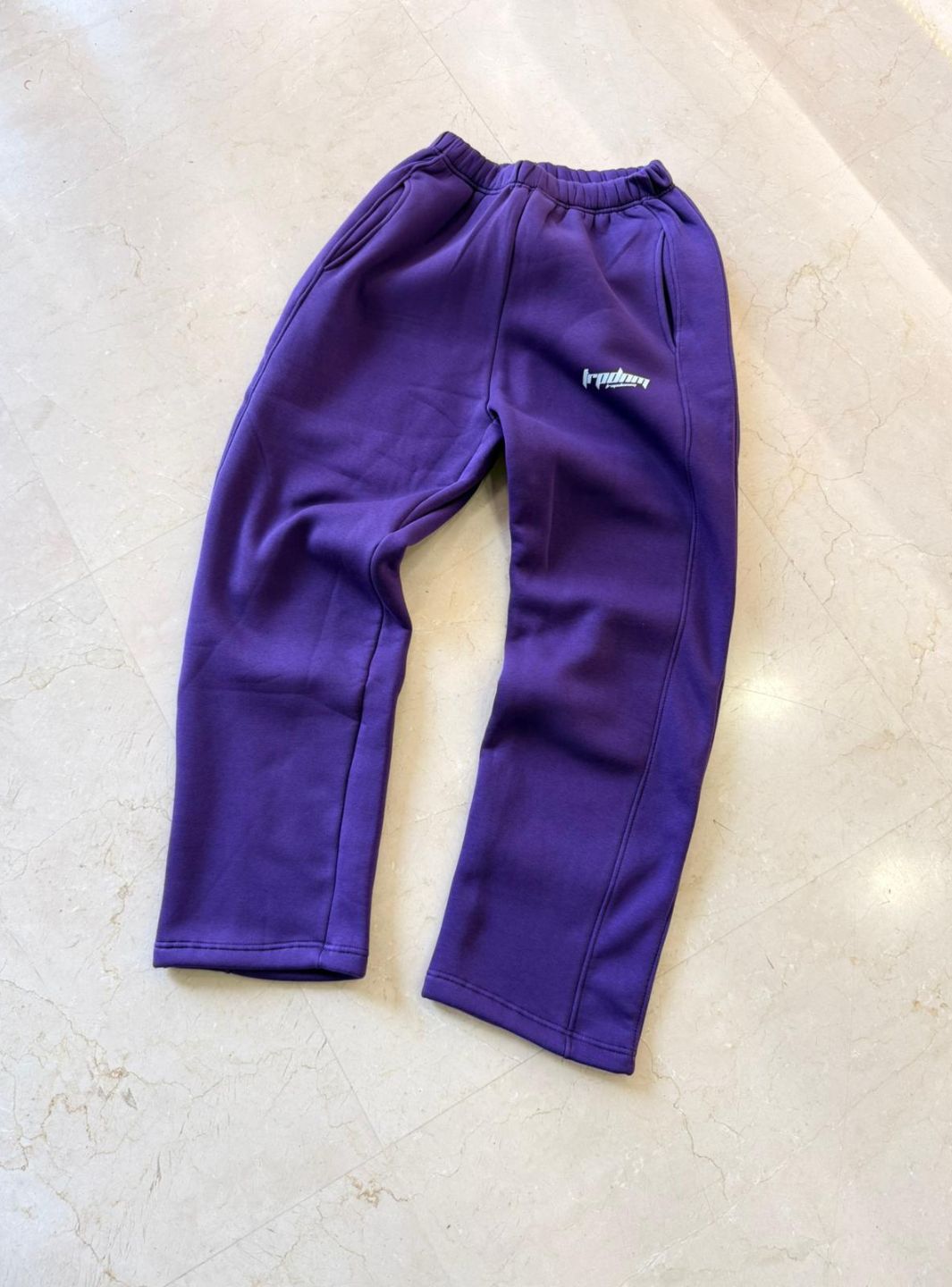 Trap Denim Baggy Sweatpants Purple