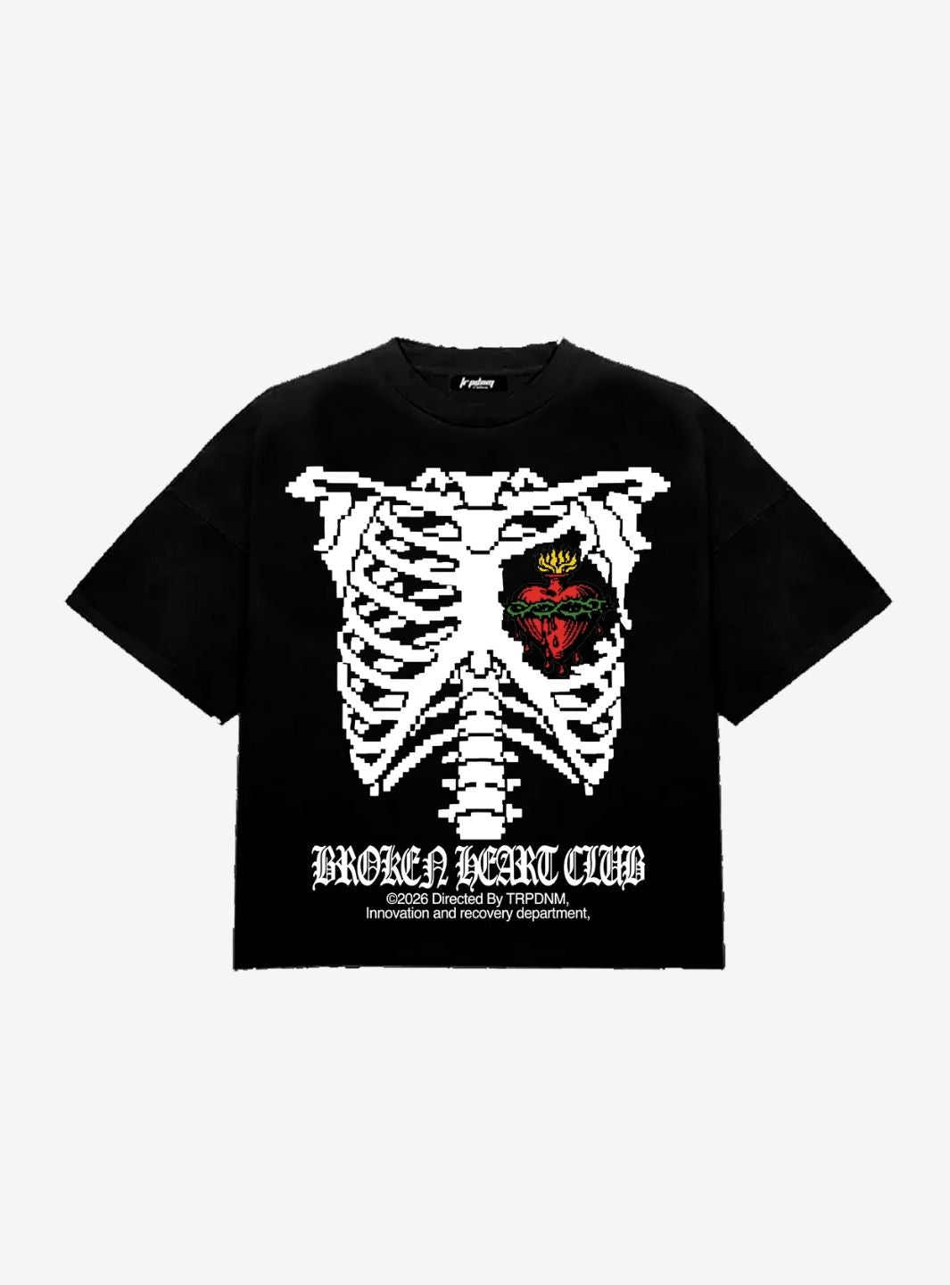 Trap Denim Broken Hearts Black T-Shirt