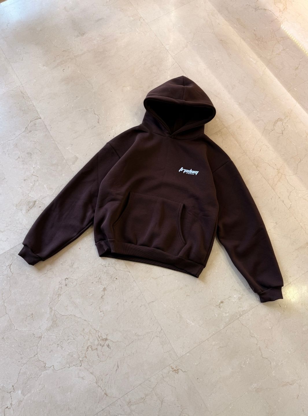 Trap Denim Hoodie Dark Browm