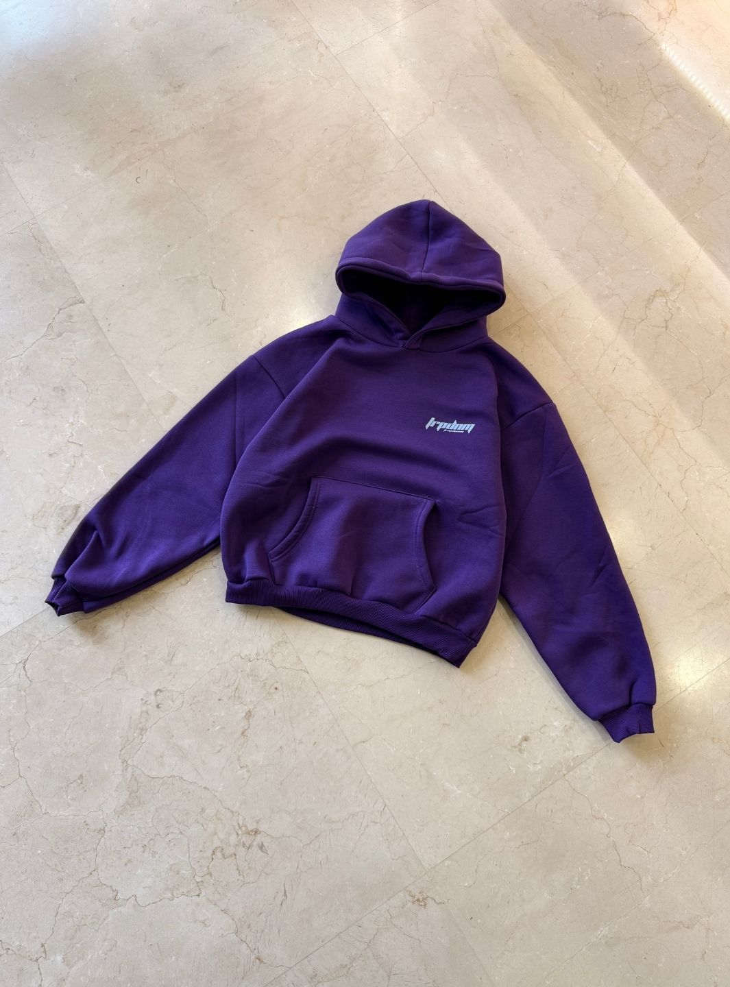Trap Denim Hoodie Purple