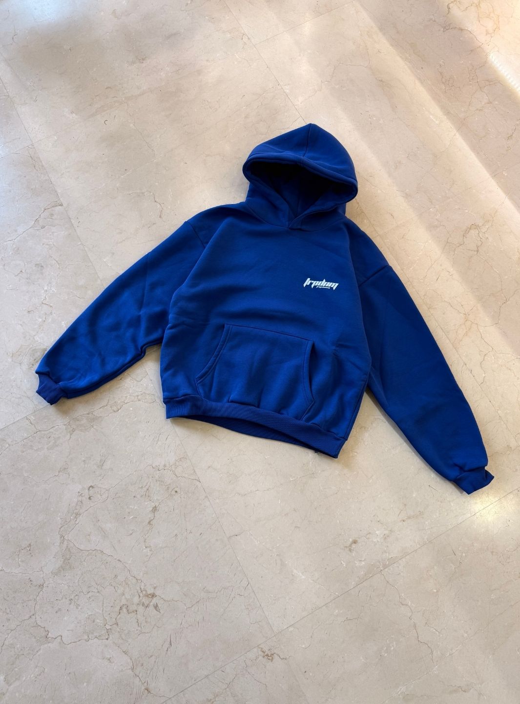 Trap Denim Hoodie Royal Blue
