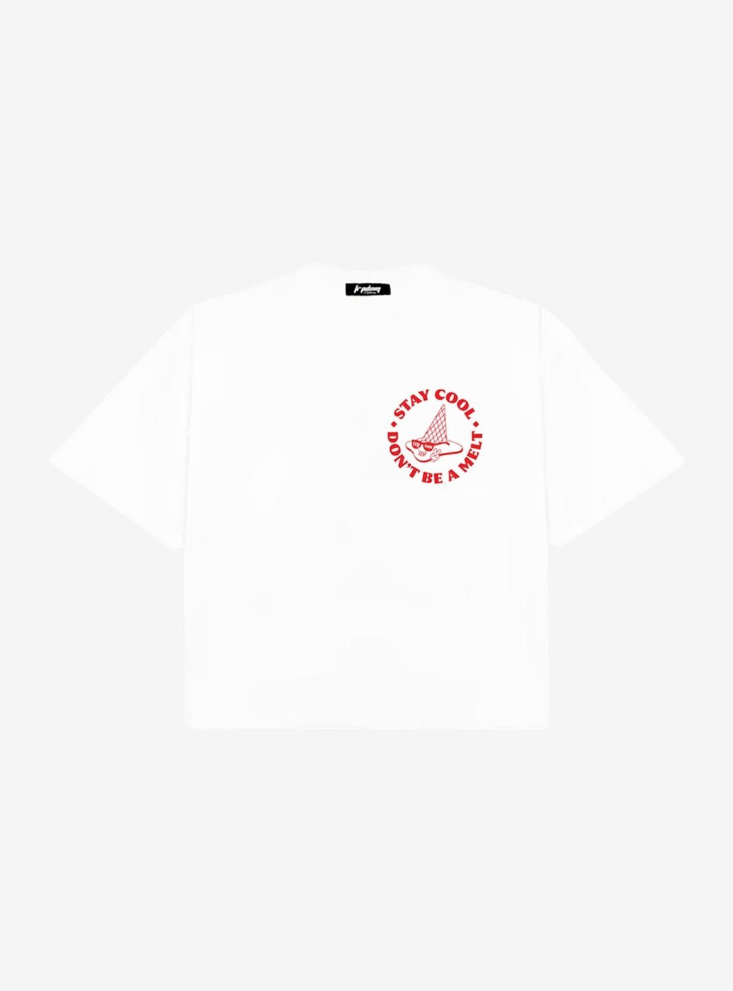 Trap Denim Ice Cream White Boxy T-Shirt
