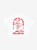 Trap Denim Ice Cream White Boxy T-Shirt