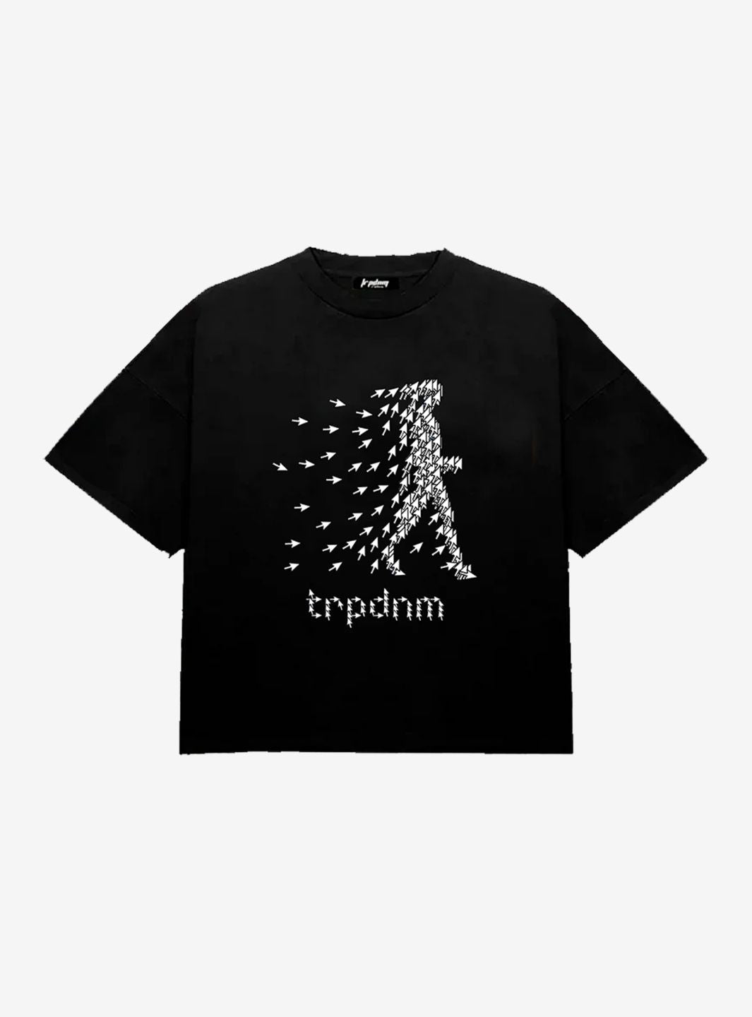 Trap Denim I'm Not a Robot Black Boxy T-Shirt