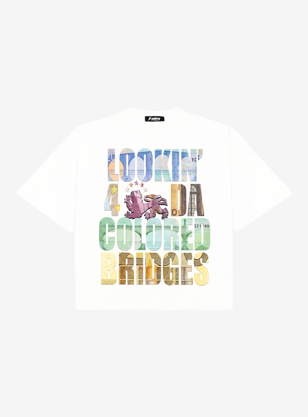 Trap Denim Looking 4 Da Colored T-Shirt White