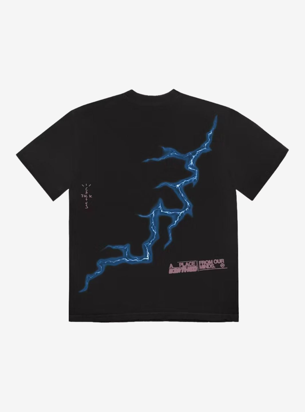 Travis Scott Cactus Jack For Fragment Danger T-Shirt Washed Black