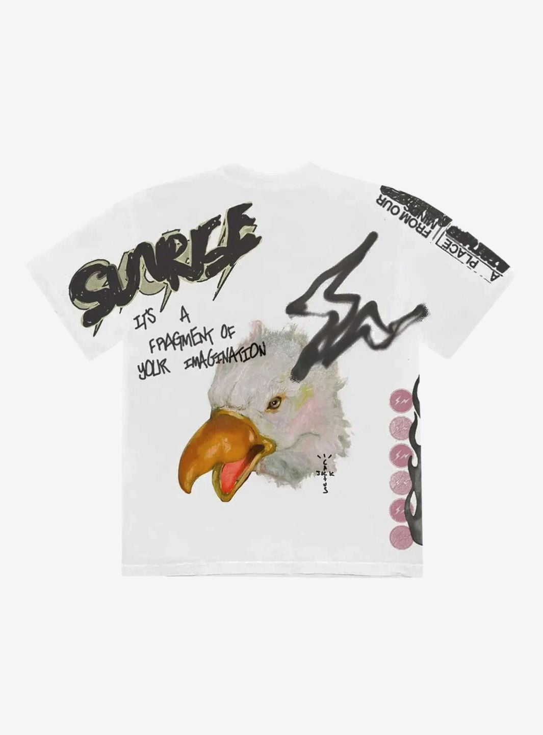 Travis Scott Cactus Jack For Fragment Sunrise T-Shirt White