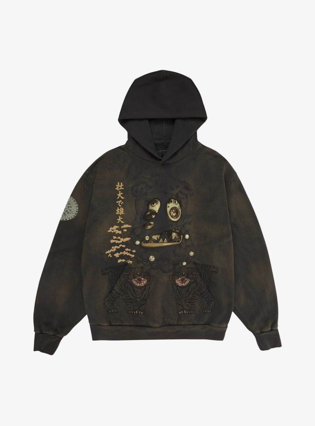 Travis Scott Cactus Jack x Takashi Murakami Hollow Hoodie Brown