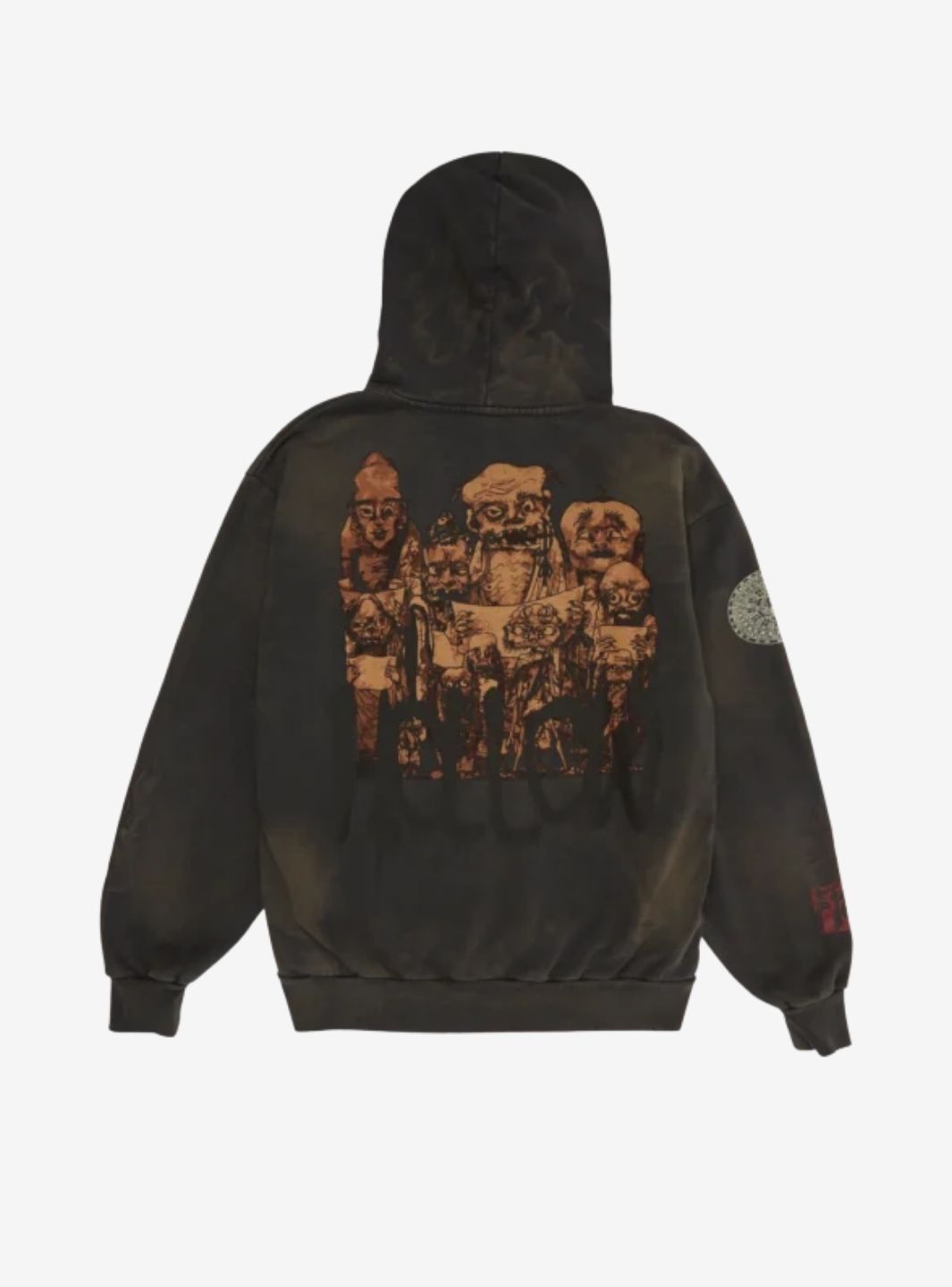 Travis Scott Cactus Jack x Takashi Murakami Hollow Hoodie Brown