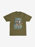 Travis Scott Cactus Jack x Takashi Murakami Melted Utopia Dream Zodiac T-Shirt Olive