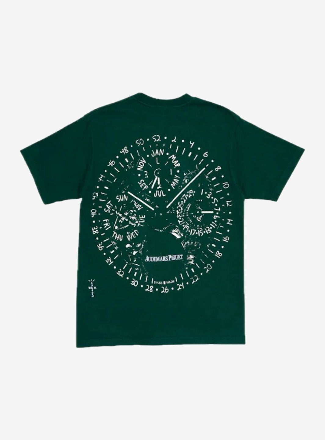 Travis Scott CJ x Audemars Piguet Watch Face T-Shirt Green