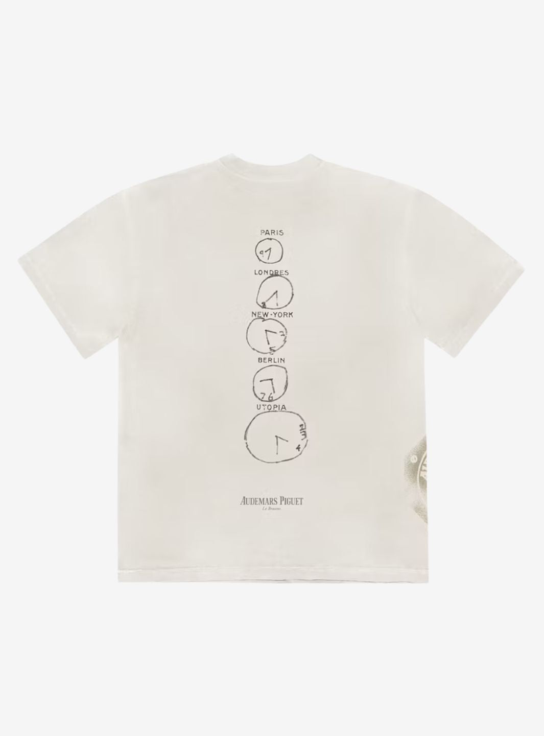 Travis Scott CJ x Audemars Piguet Time Zones T-Shirt White