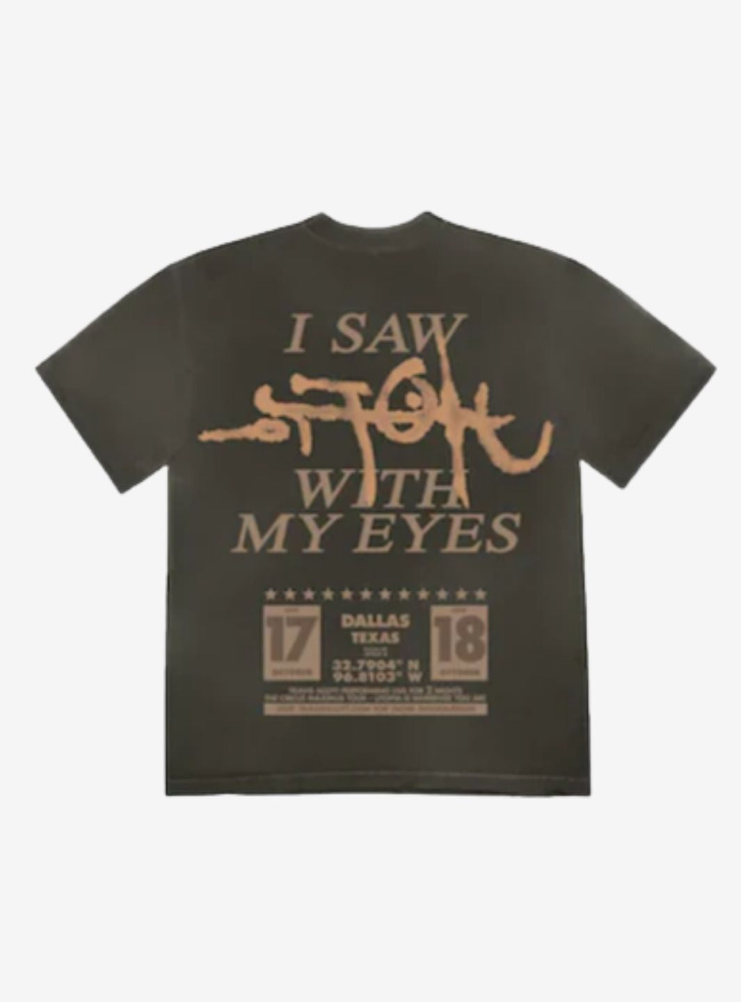 Travis Scott Utopia Is In Dallas Circus Maximus T-Shirt Black